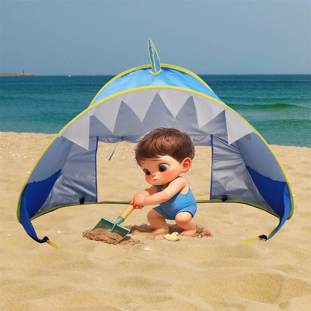 2 IN 1 Waterproof Sun Shelter UVprotecting Baby Beach Tent With Builtin Pool 2