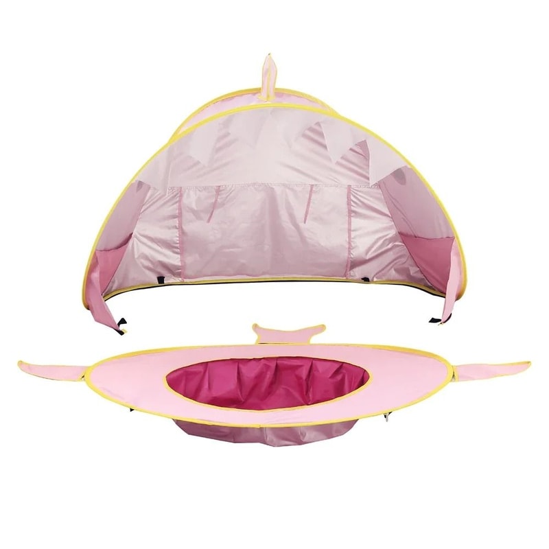 2 IN 1 Waterproof Sun Shelter UVprotecting Baby Beach Tent With Builtin Pool 5