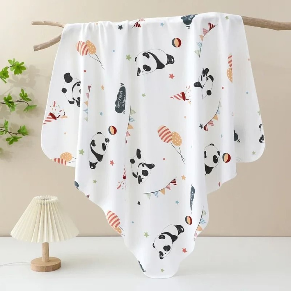 85x85cm Pure Cotton Muslin Swaddle Blanket Baby Receiving Blanket For Newborns 0