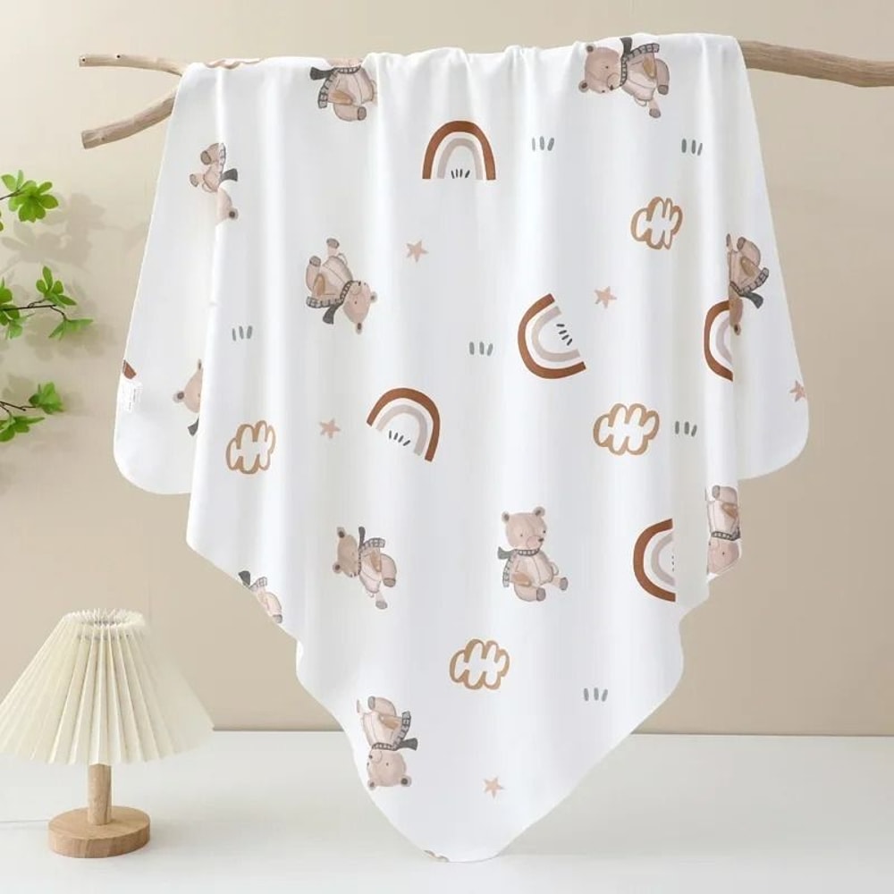 85x85cm Pure Cotton Muslin Swaddle Blanket Baby Receiving Blanket For Newborns 11