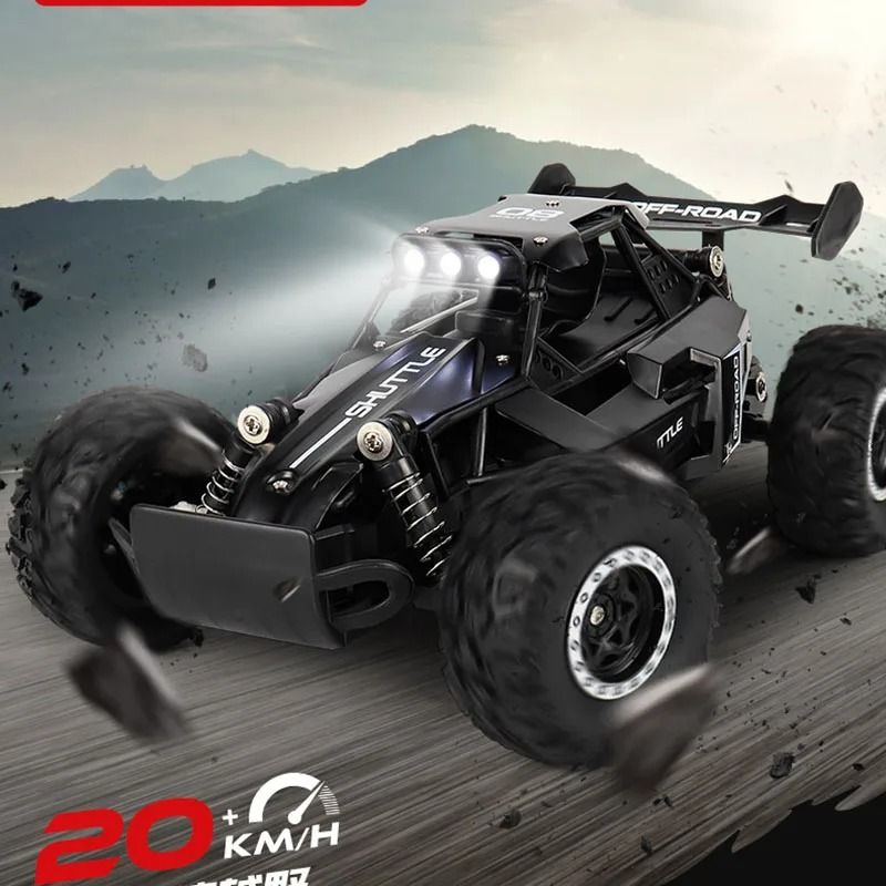 HighSpeed 1 16 RC OffRoad Car 20KMH With LED Lights And 24G Remote Control 2
