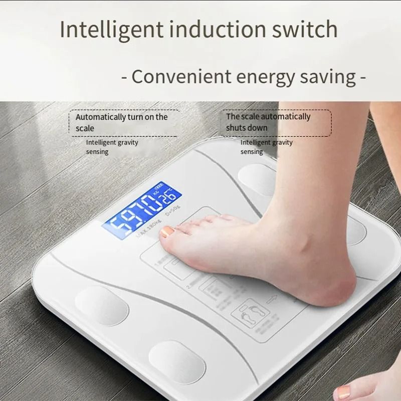 Smart Bluetooth Body Fat Scale With LED Digital Display And Mobile App Synchronization 1