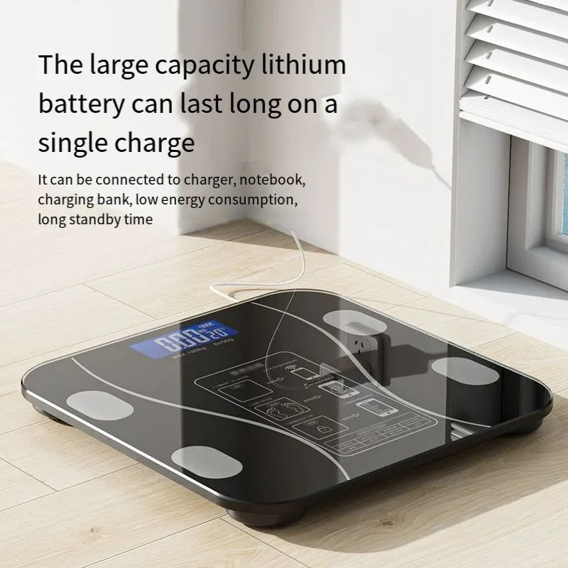 Smart Bluetooth Body Fat Scale With LED Digital Display And Mobile App Synchronization 5