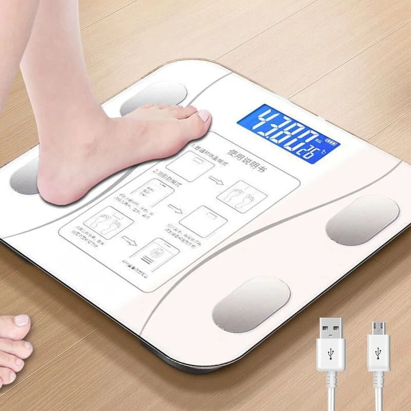 Smart Bluetooth Body Fat Scale With LED Digital Display And Mobile App Synchronization 15