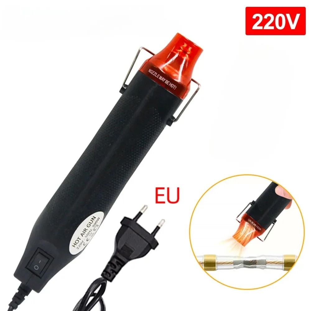 220V110V Mini Hot Air Gun DIY Tool With Supporting Seat For Crafts And Soldering 8
