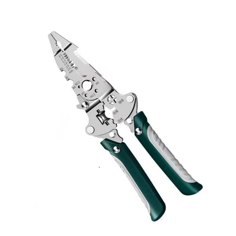 Multipurpose 420J2 Stainless Steel Wire Stripper Crimper And Cable Cutter Pliers 12