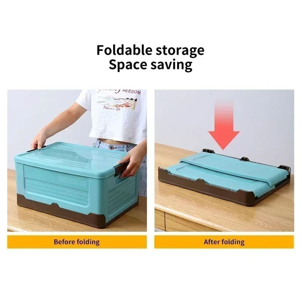 Camping Storage Box Folding Multifunction SpaceSaving Plastic Sundries Car Organizer 4