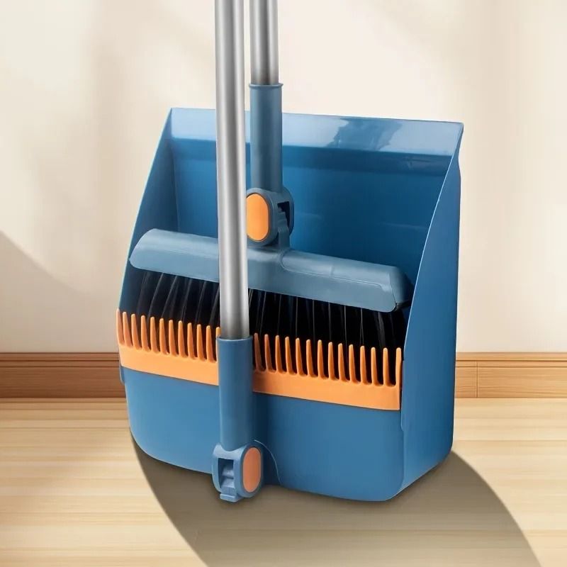 3in1 Rotatable Foldable Magnetic Broom And Dustpan Set For Pet Hair Removal 12