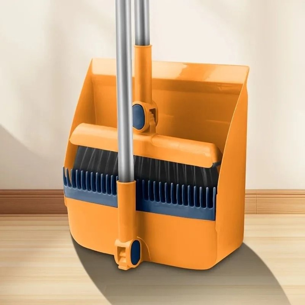 3in1 Rotatable Foldable Magnetic Broom And Dustpan Set For Pet Hair Removal 14