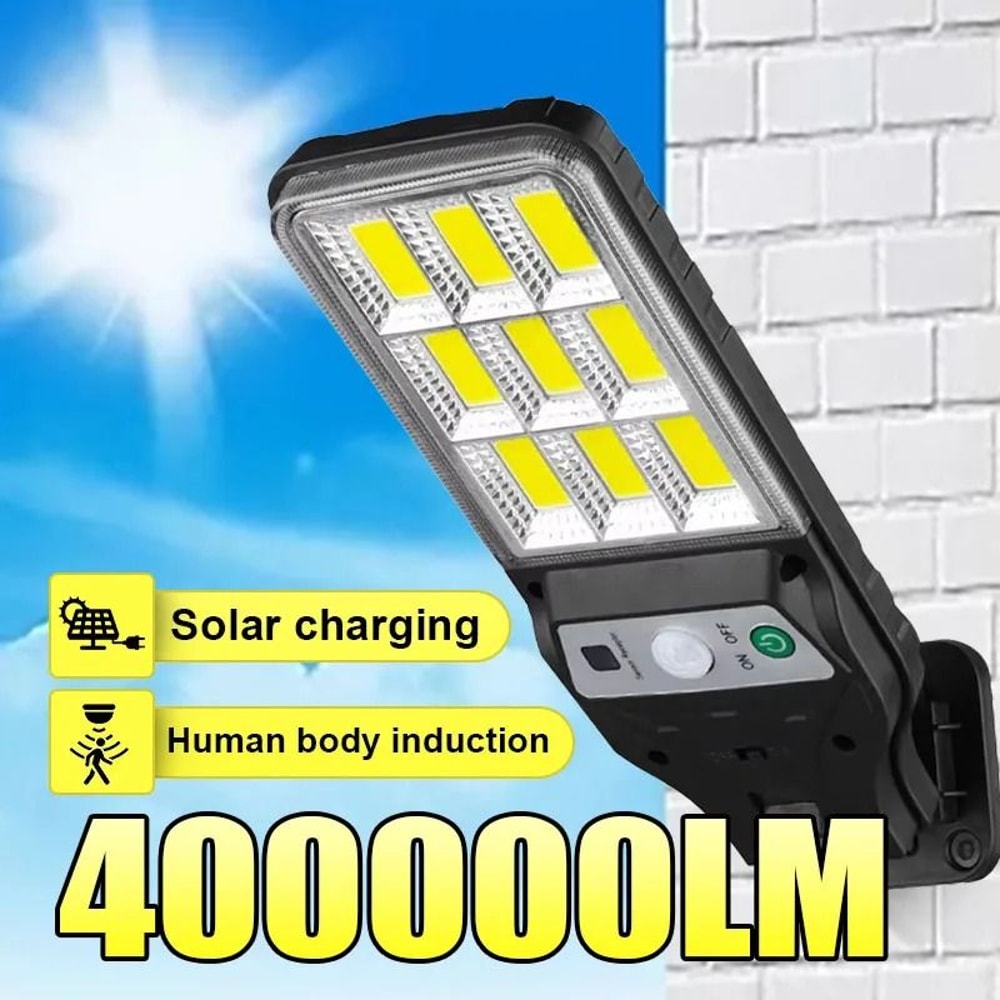 HighPerformance 400000LM Solar LED Outdoor Motion Sensor Security Wall Street Lamp 0
