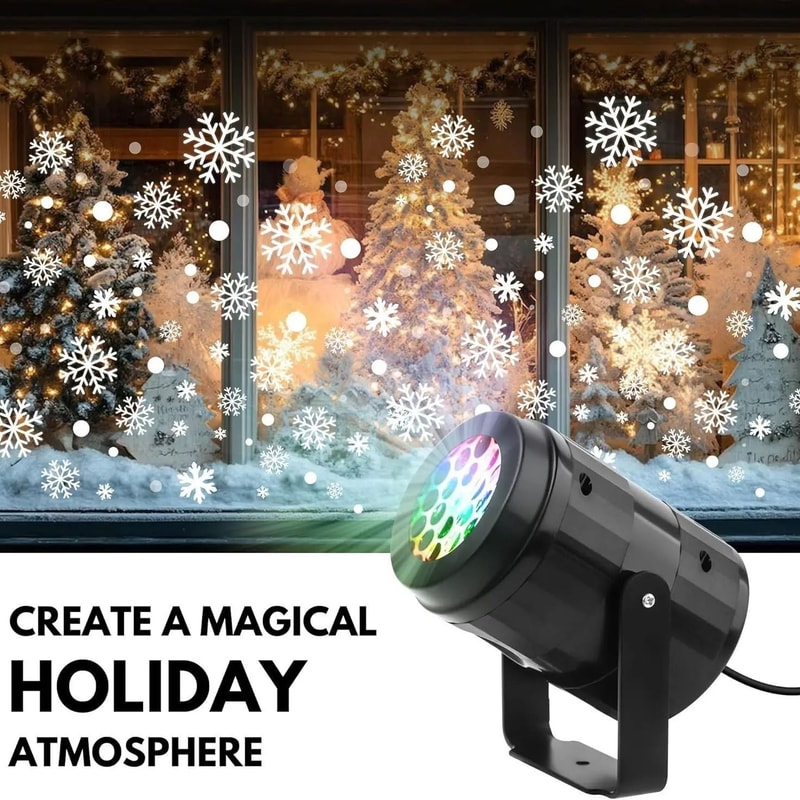 2025 LED Rotating Dynamic USB Projector Indoor Fairy Lights For Christmas And Home Decor 3