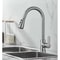 304 Stainless Steel PullOut Kitchen Faucet With 360 Rotation And DualMode Stream Sprayer 6