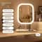 Niche Modern Desktop Vanity Mirror 3 Color Light LED Makeup Mirror With Touch Sensor 14
