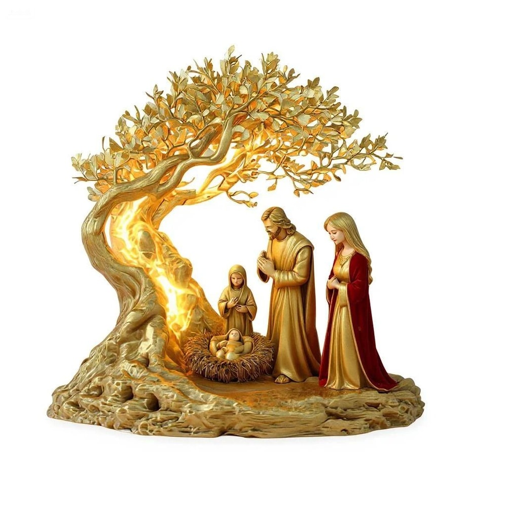 Jesus And The Tree Of Life Acrylic Desktop Decoration Statue 6