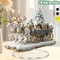 Santa Claus And Reindeer Sled Tabletop Decoration With Base 1