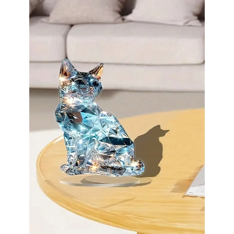 Elegant Exotic Cat Tabletop Decoration Animal Themed Home And Office Sculpture 9