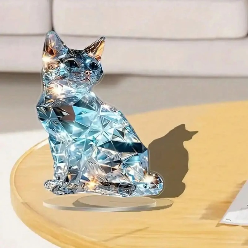 Elegant Exotic Cat Tabletop Decoration Animal Themed Home And Office Sculpture 2