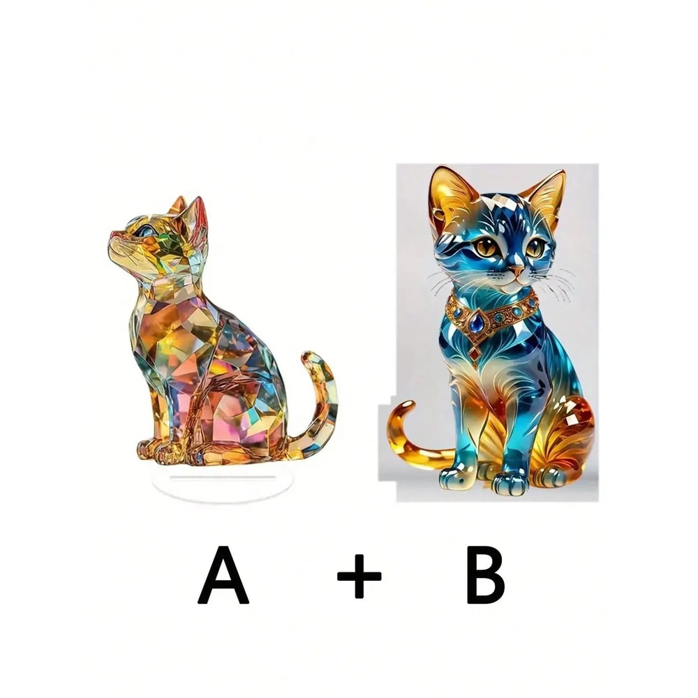 Elegant Exotic Cat Tabletop Decoration Animal Themed Home And Office Sculpture 8