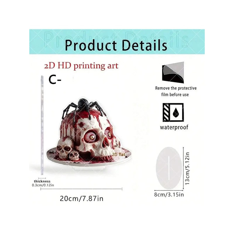 Skeleton Spider Terror Eye Desktop Ornament For Pallasara Terror Chamber Decoration 8