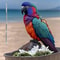 Bright And Colorful Parrot Garden Stake Outdoor Terrace And Lawn Decoration 1