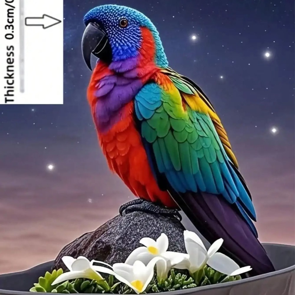 Bright And Colorful Parrot Garden Stake Outdoor Terrace And Lawn Decoration 3