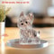 Flat Crystal Dog Ornament Small And Fun Decorative Statue For Bedroom And Office 3