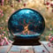 Crystal Starry Sky Blue Tree Acrylic 2D Flat Home Decoration 6