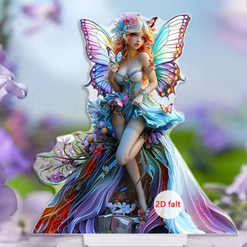 Fairy Butterfly Statue Decoration For Home And Office With Easy To Install Base 2