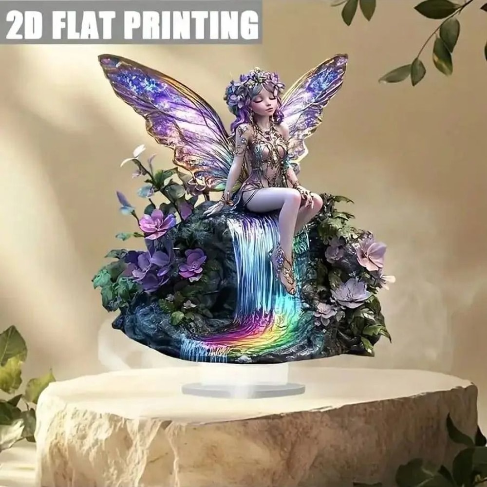 Fairy Butterfly Statue Decoration For Home And Office With Easy To Install Base 5