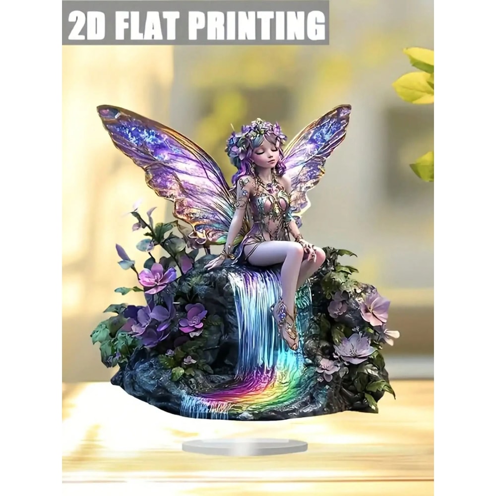 Fairy Butterfly Statue Decoration For Home And Office With Easy To Install Base 7
