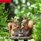 Classic Bohemian Squirrel Garden Stake Animal Themed Outdoor Decoration 1