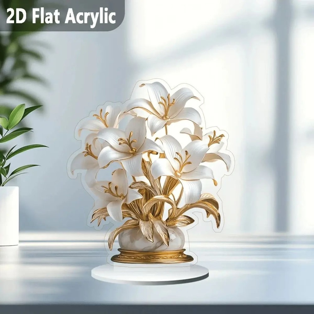 Table Flower Decoration Desktop Plaque For Living Room Bedroom And Office 4