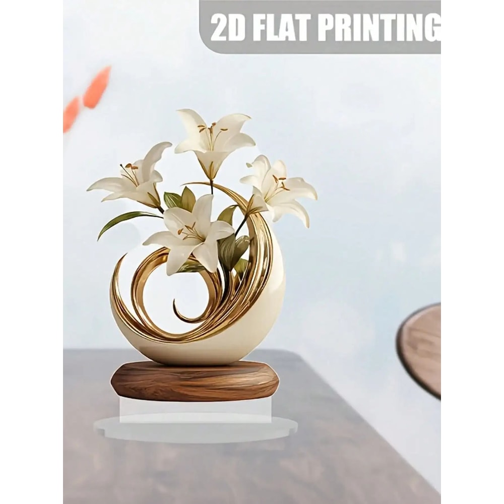 Table Flower Decoration Desktop Plaque For Living Room Bedroom And Office 6