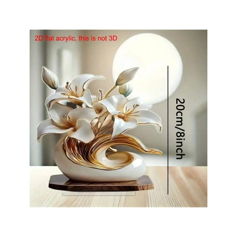 Table Flower Decoration Desktop Plaque For Living Room Bedroom And Office 7