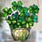 St Patricks Day Lucky Clover Sun Catcher Window Hanging Decoration 0