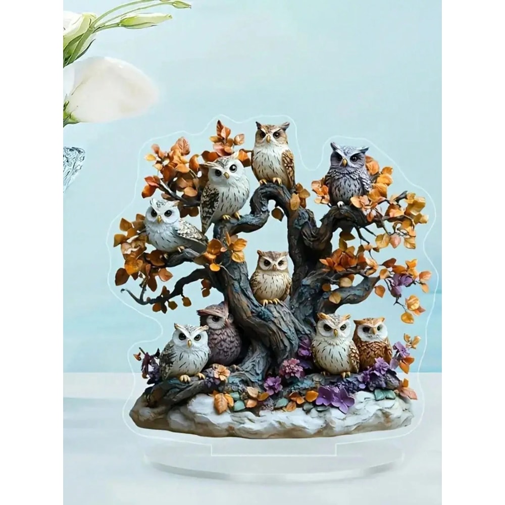 Owl Family Ornament Anime Themed Collectible Home And Office Decoration 10