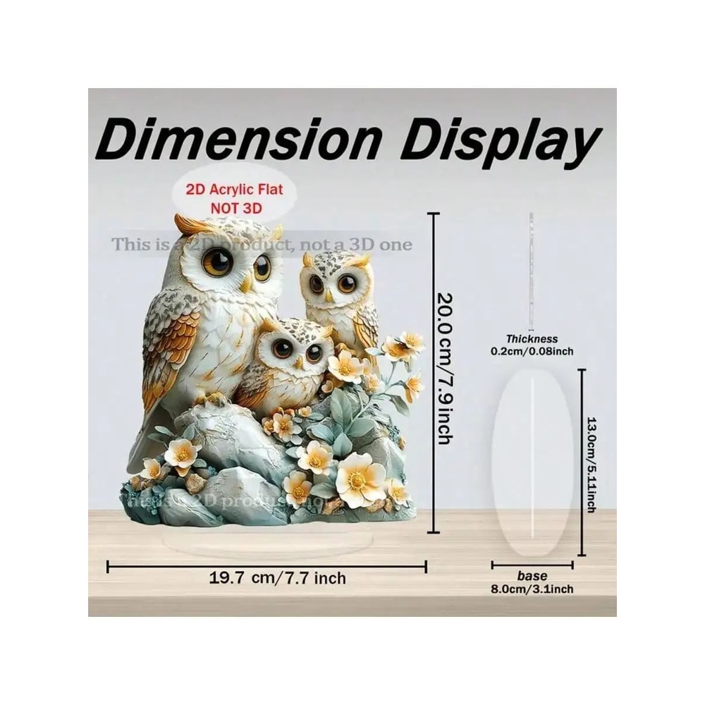 Owl Family Ornament Anime Themed Collectible Home And Office Decoration 11