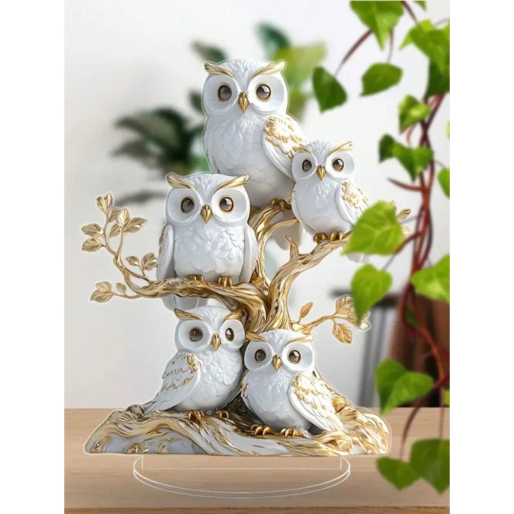 Owl Family Ornament Anime Themed Collectible Home And Office Decoration 15