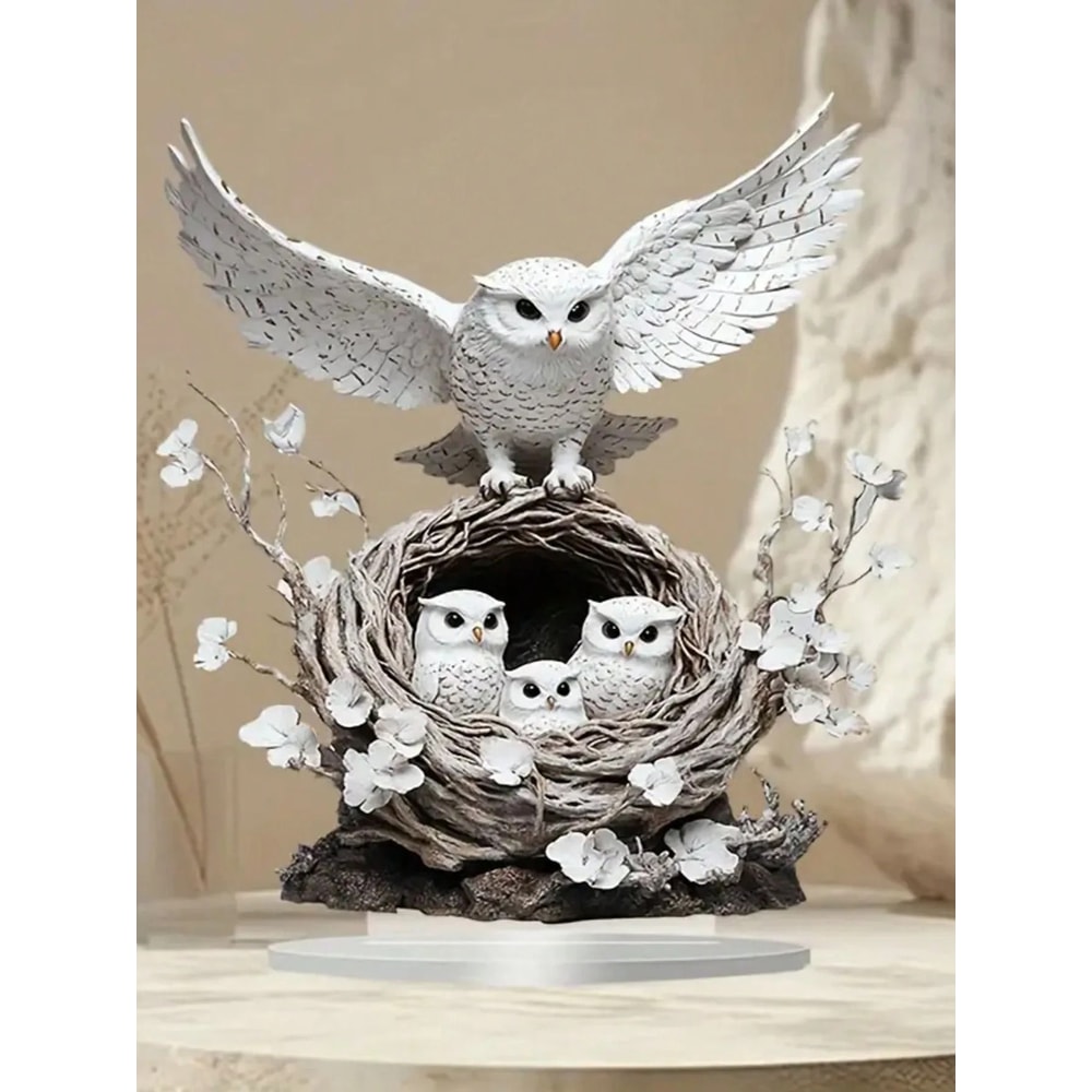Owl Family Ornament Anime Themed Collectible Home And Office Decoration 17