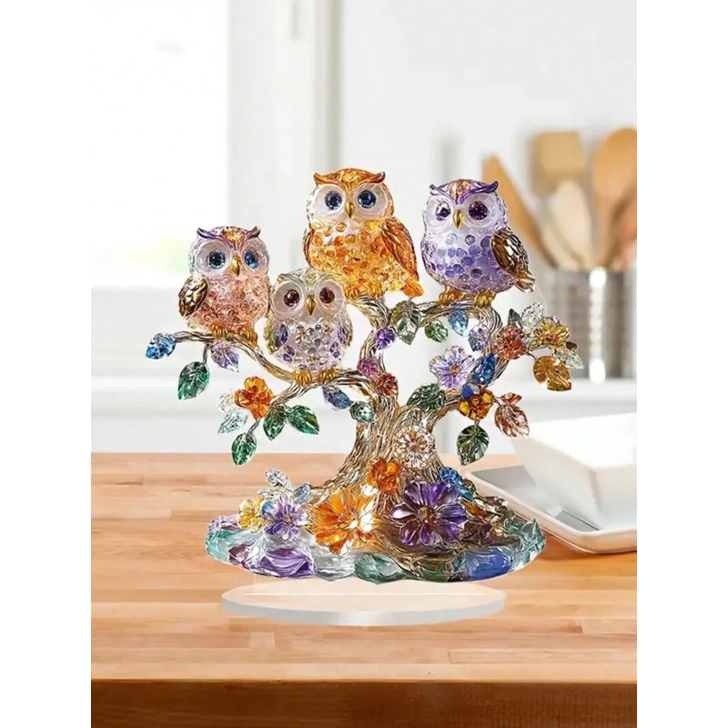Owl Family Ornament Anime Themed Collectible Home And Office Decoration 18