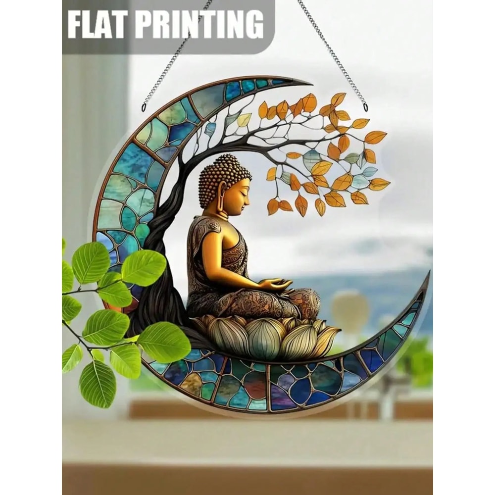 Enchanting Buddha Sun Visor Suncatcher Religious Spiritual Home And Garden Decor 3
