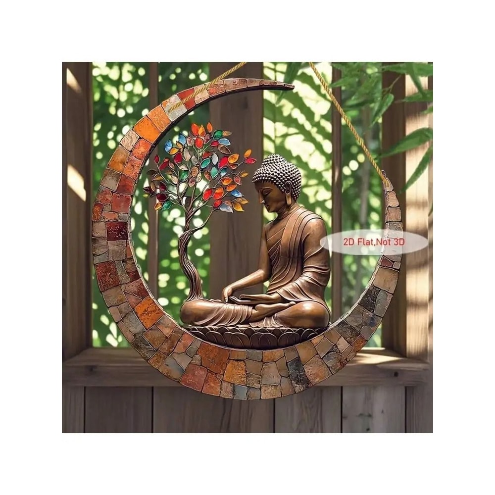 Enchanting Buddha Sun Visor Suncatcher Religious Spiritual Home And Garden Decor 6