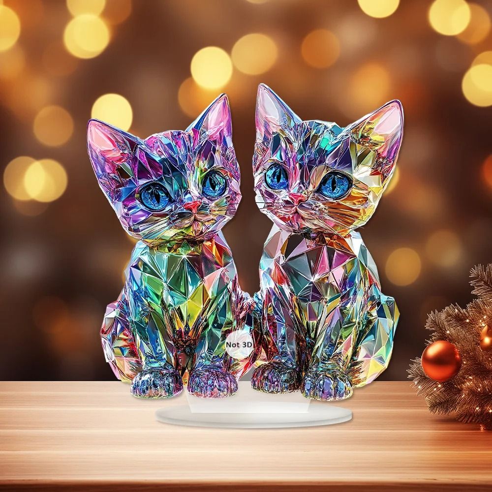 Cute Cat Ornament Artistic Home Decora Bedroom Decoration 10