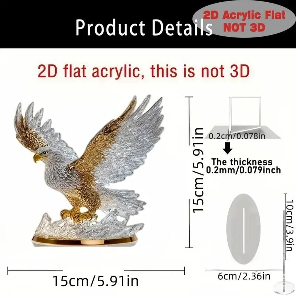 Flapping Eagle Desktop Decora Ornament Aesthetic Office And Home Decor 5