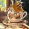Simulated Honeycomb Shaped Teapot Decorative Plaque Multifunctional Kitchen And Dining Table Decor 4
