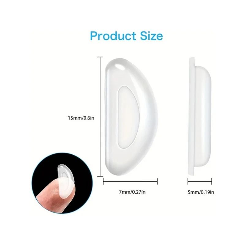 5pairs Lot Non Slip Silicone Nose Pads For Glasses And Sunglasses Soft Anti Slip Reading Glasses Ac 1