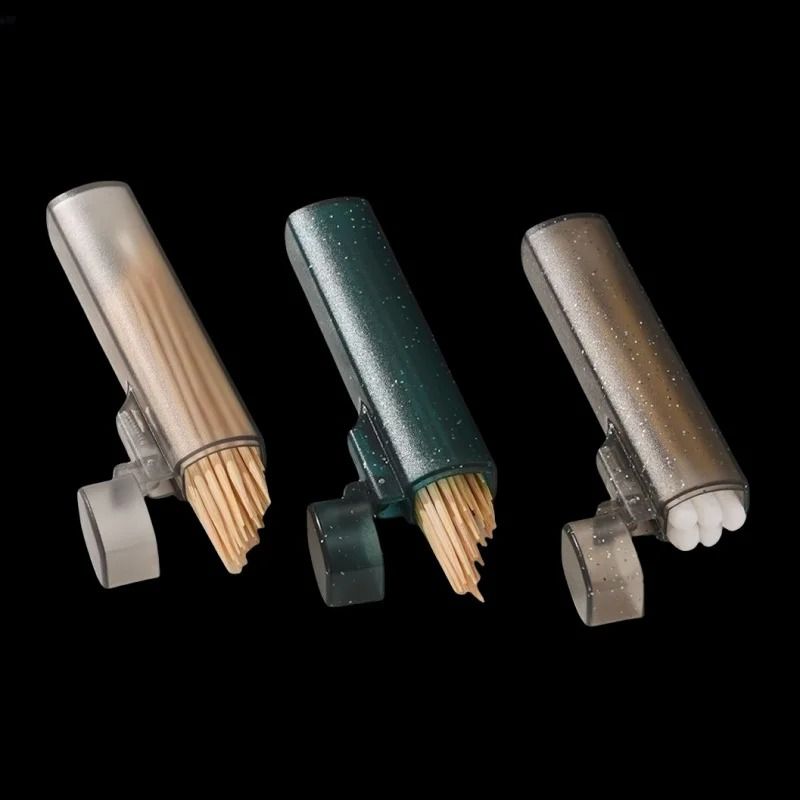 1pc 3pcs Portable Toothpick Case For Travel Outdoor Daily Use Toothpick Holder Box 2