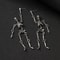 1 Pair Halloween Skull Earrings Party Horror Funny Skull Skeleton Earrings Holiday Gift 3