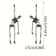 1 Pair Halloween Skull Earrings Party Horror Funny Skull Skeleton Earrings Holiday Gift 5