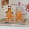 1pc Christmas Gingerbread Man Aromatherapy Candle Coffee Milk Fragrance Gift Shape Wax 3